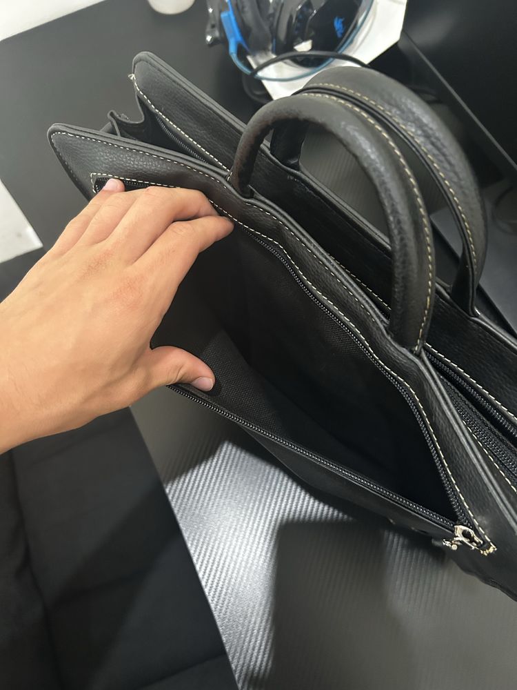 bolsa com alça em couro nunca usada