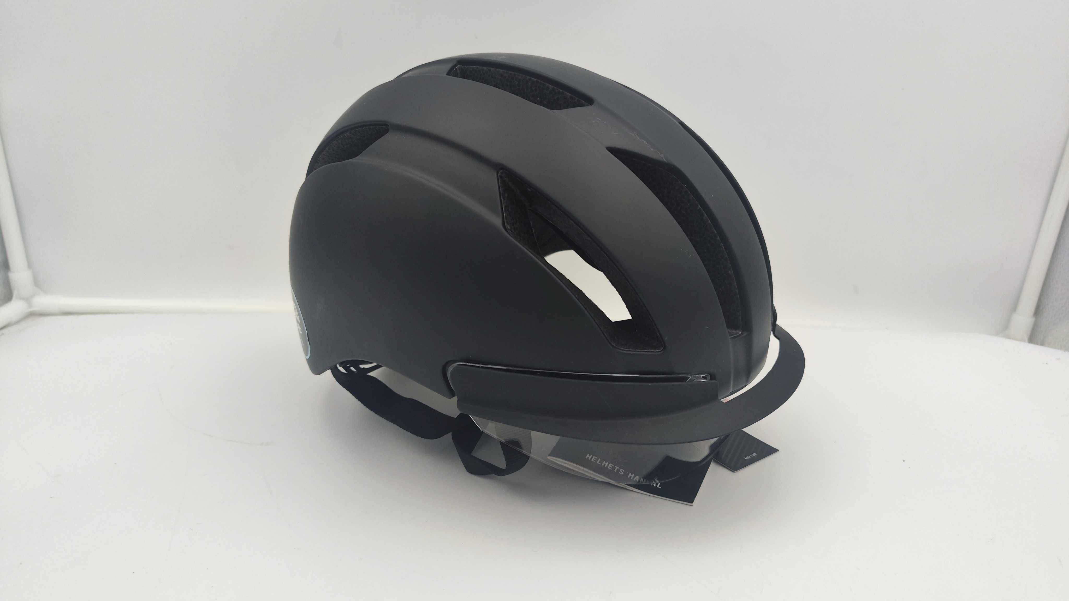 Kask Rowerowy Z Okularami Przyłbicą Agu Urban 54-58cm (AC57)