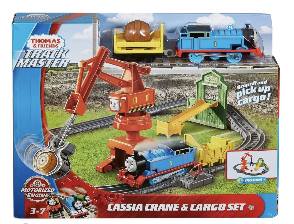 Tomek i przyjaciele Trackmaster Cassia Crane & Cargo Set