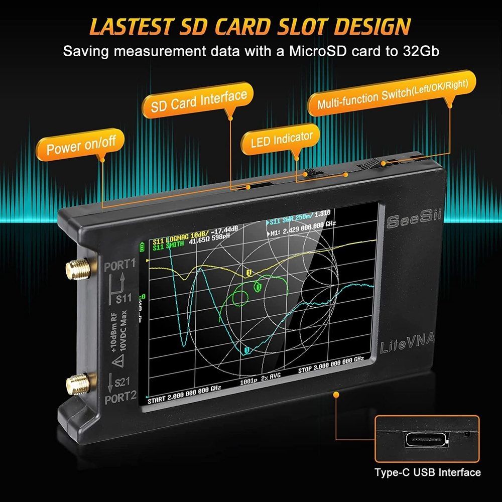 Nano VNA Lite 50 Khz - 6.3 GHz НОВИЙ