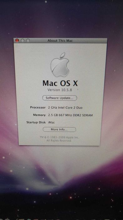 iMac A1208 (17") Core 2 Duo 2.0 GHz