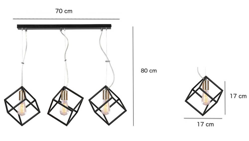 Lampa wisząca Emibig AMBITION 3 SILVER 242/3