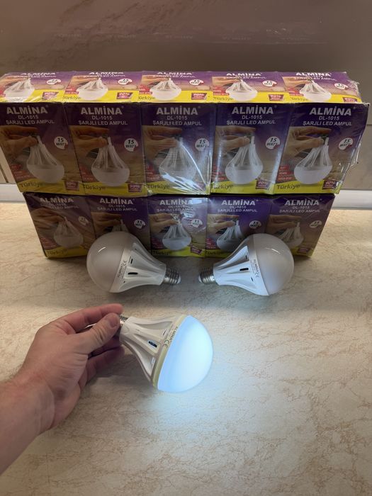 ‼️Акумуляторна Лампочка Almina 15 та 20 Ват ‼️