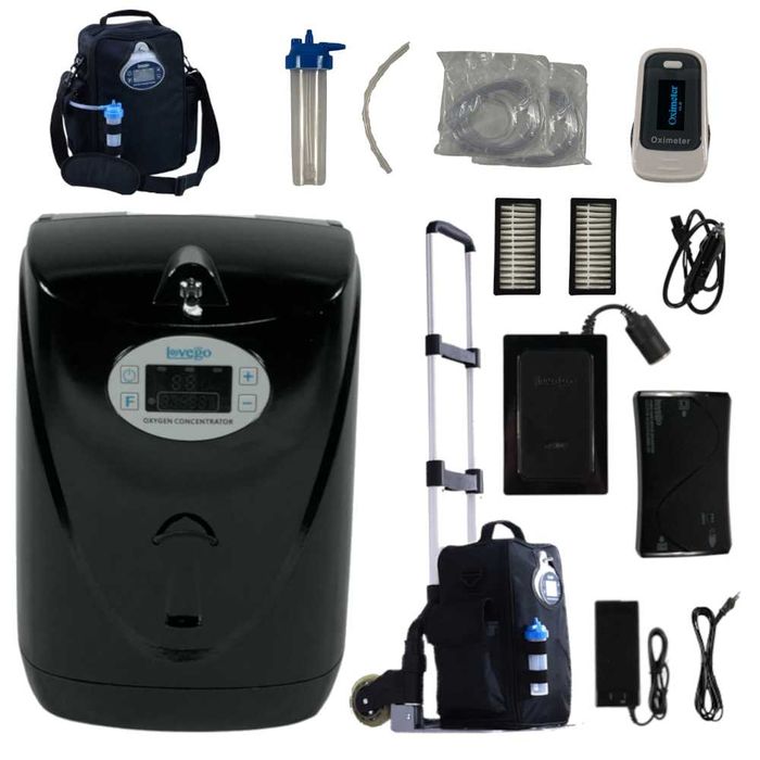 Przenośny koncentrator tlenu LoveGo LG102 Black