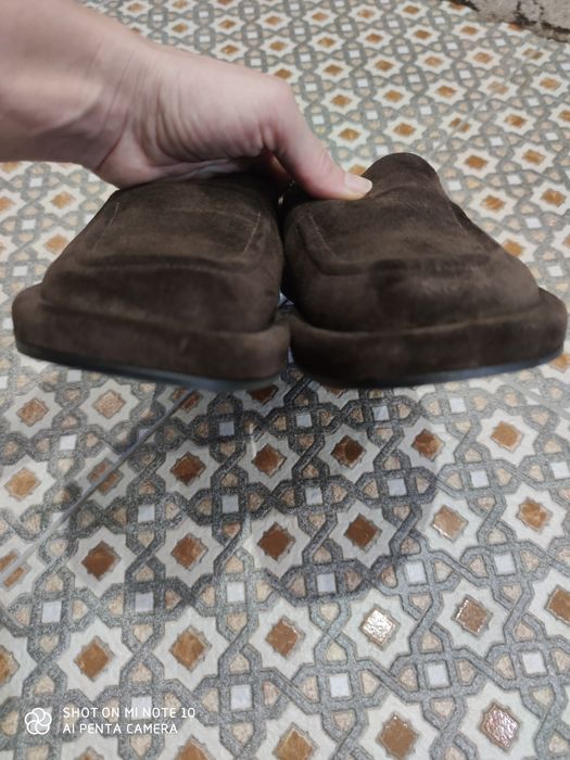 Мюлі з натуральної замші