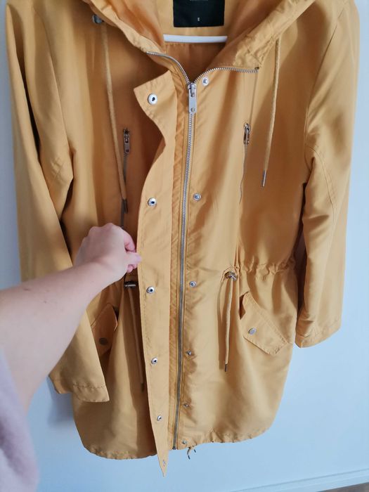 Parka Amarela House, Como Nova, Tamanho S