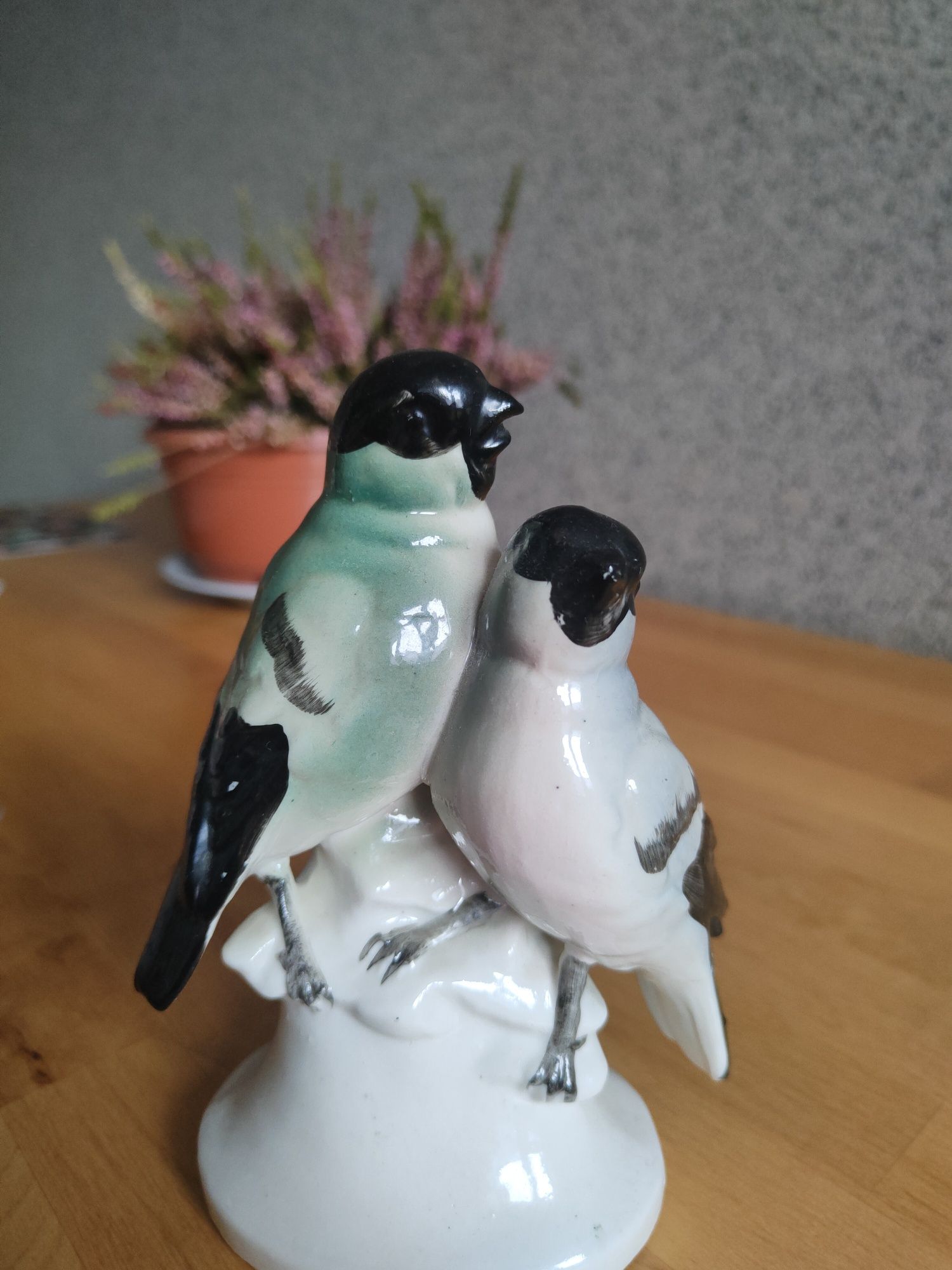 Ptaszki porcelanowe figurka