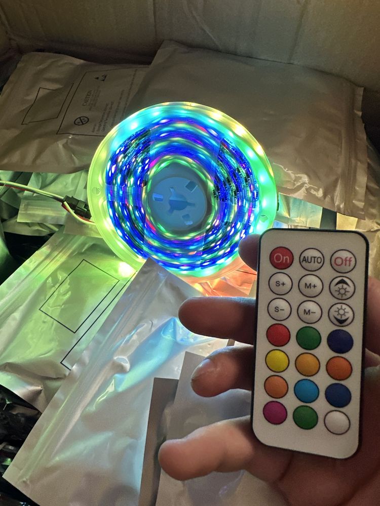 Led стрічка ws2812 RGB Світлодіодна smd5050 IP20