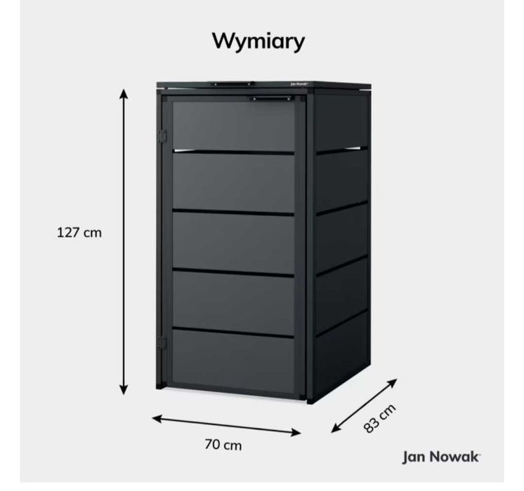 Zabudowa smietnikowa 240 l
