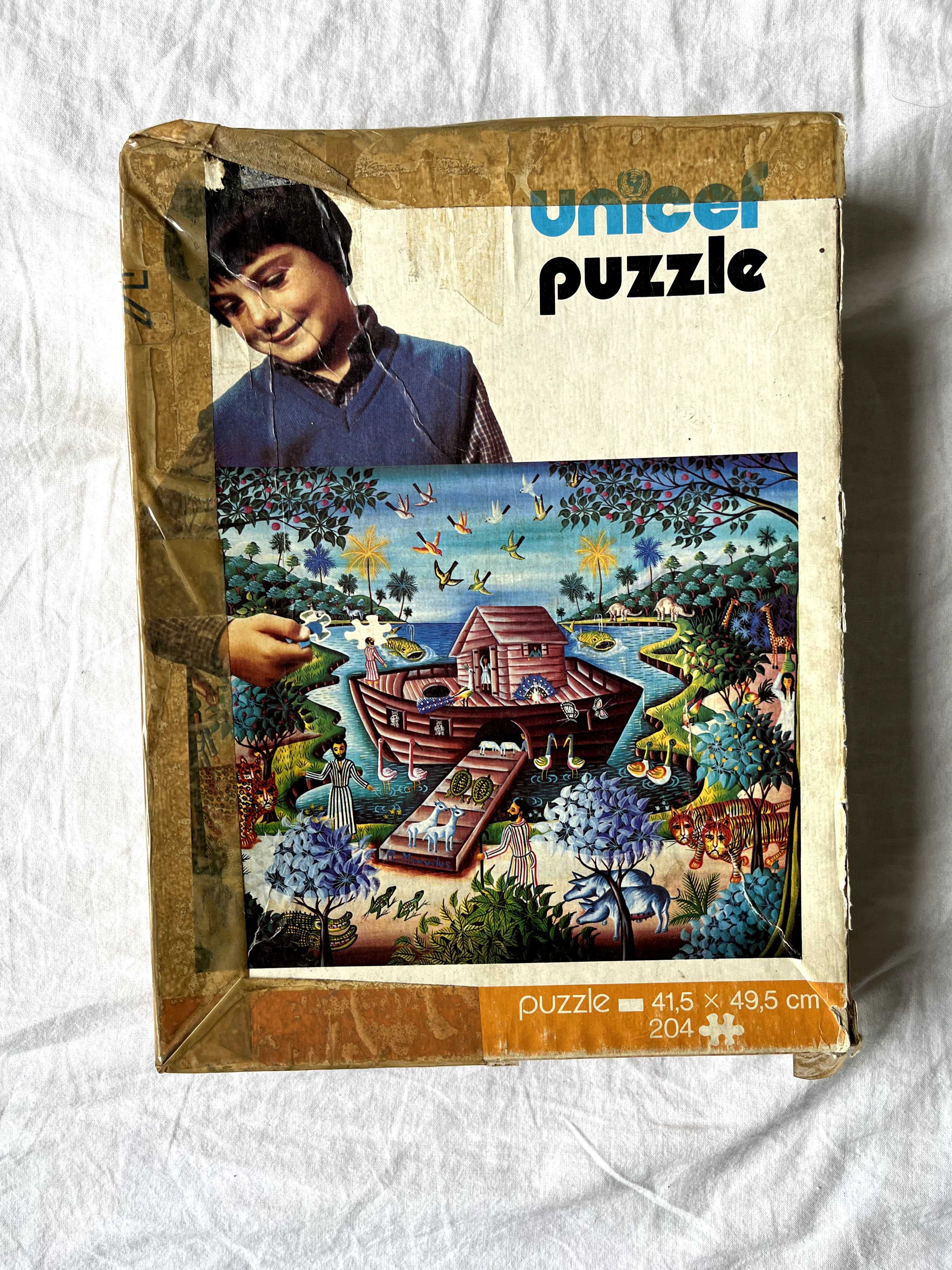 Puzzle Unicef do układania - Arka, rarytas, PRL