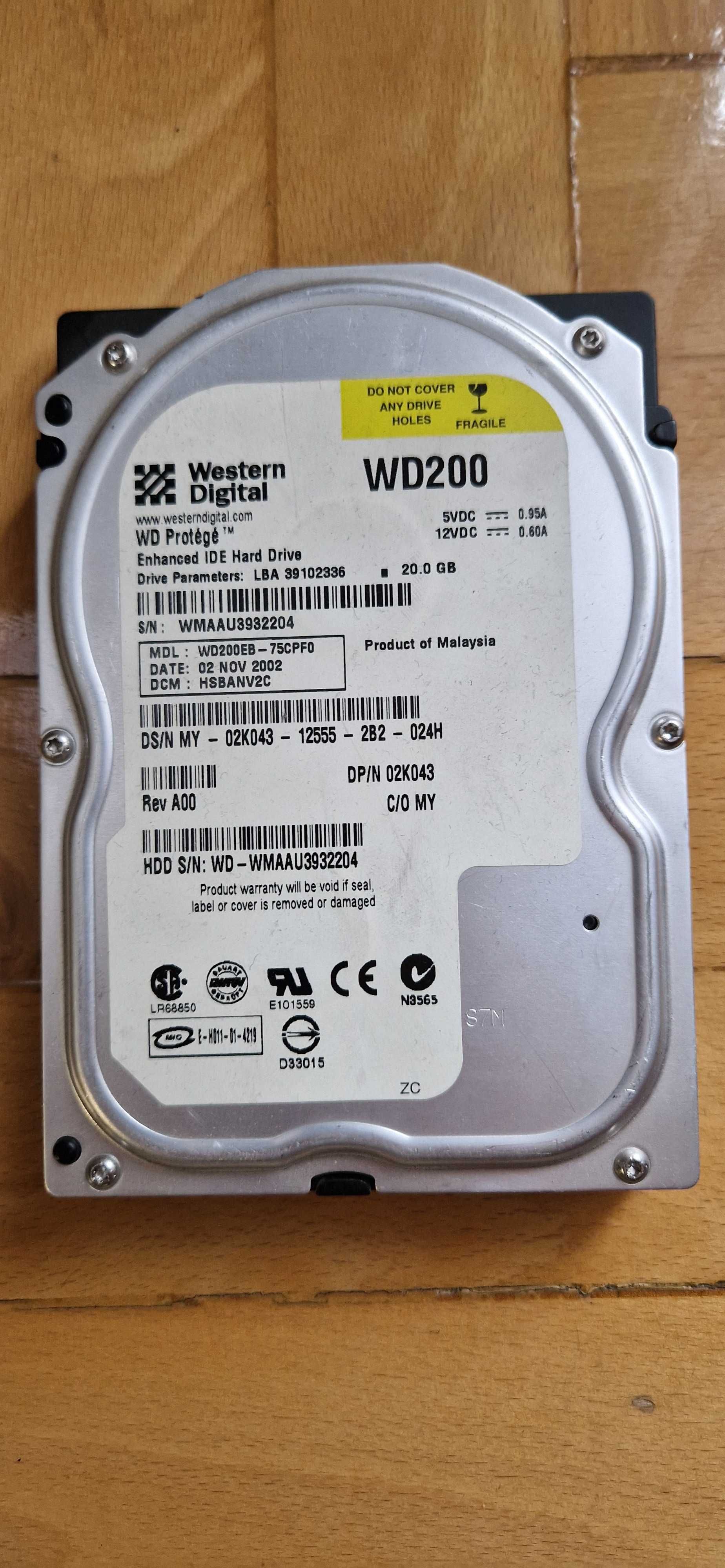 Dysk HDD Western Digital 20GB