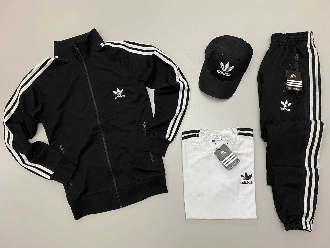 Чоловічий спортивний костюм адідас набір Adidas [4в1] [xs-3xl]
