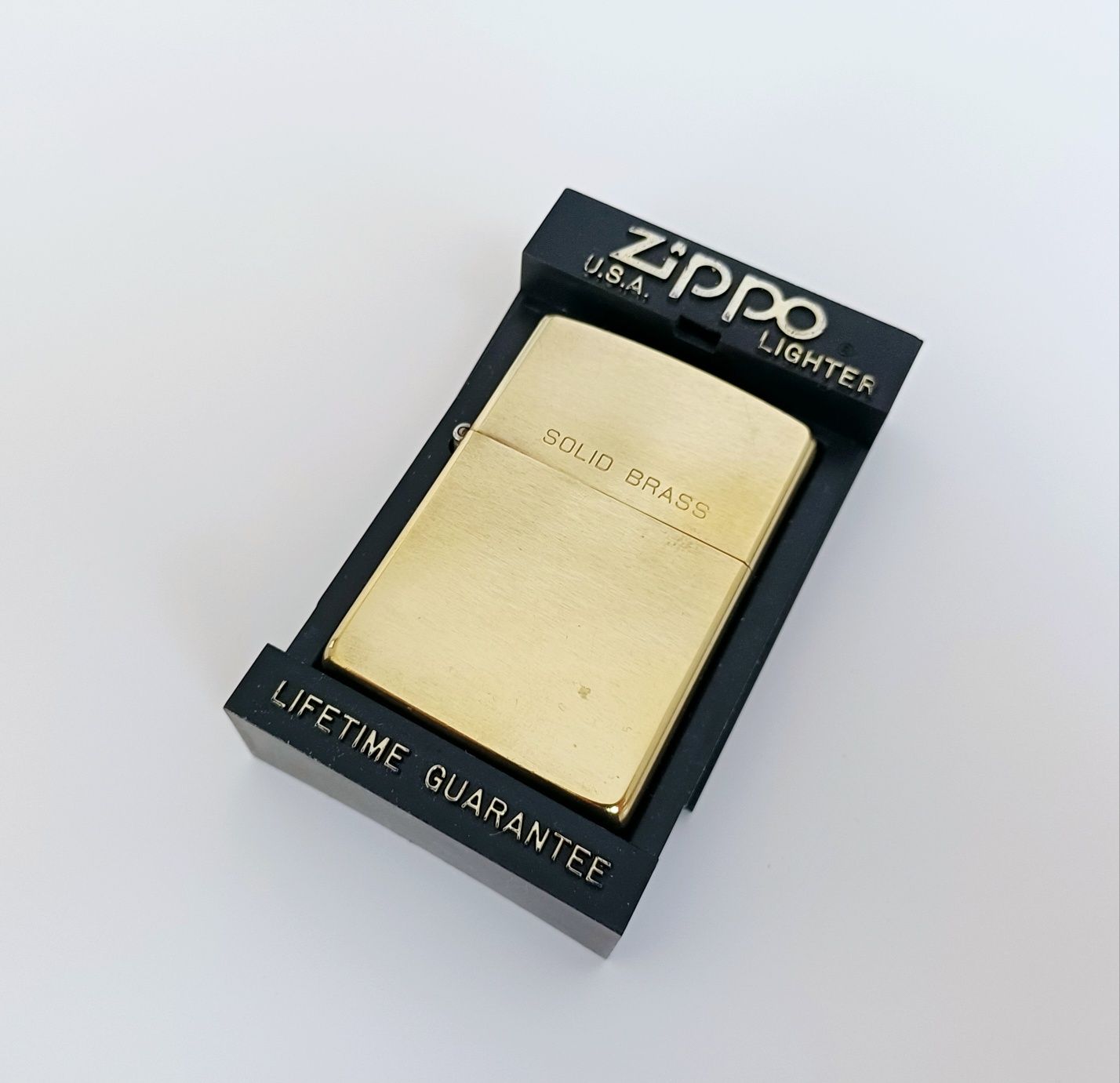 Złota zippo Solid Brass z 1991 roku jak nowa