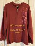 Nic Liverpool XL menswear męski sweter męski bordowy ciepły zamek pod