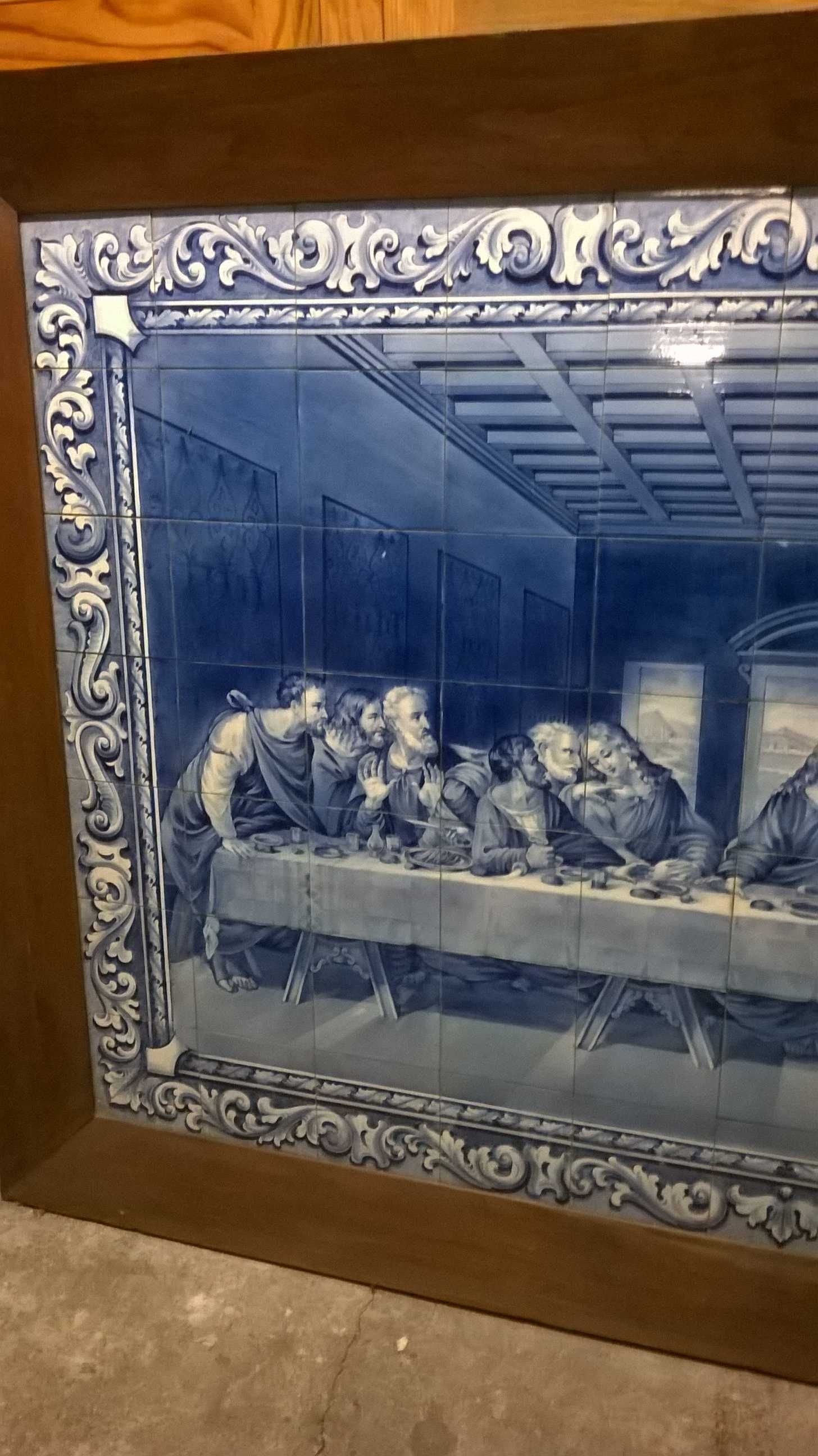 Painel Azulejos " Ultima Ceia" - Fáb. Aleluia