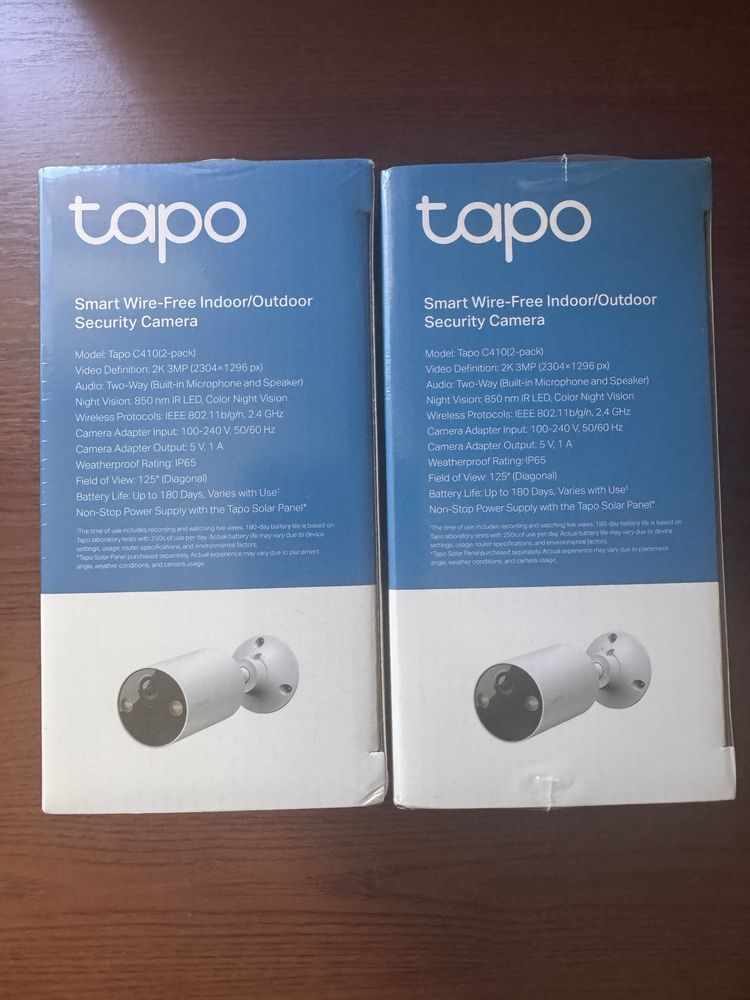 Tapo C410 2k Набір камер з акумулятором