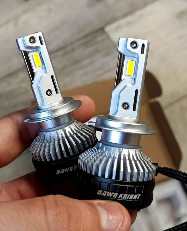 Топовые автомобильные LED лампы DawnKnight K9C PRO, H7, H11,H4 6000k