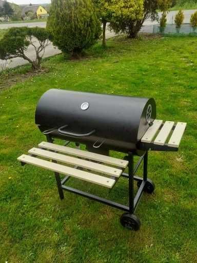 NOWY - Grill Węglowy HACKERMANN 71 x 37cm + GRATIS Pokrowiec