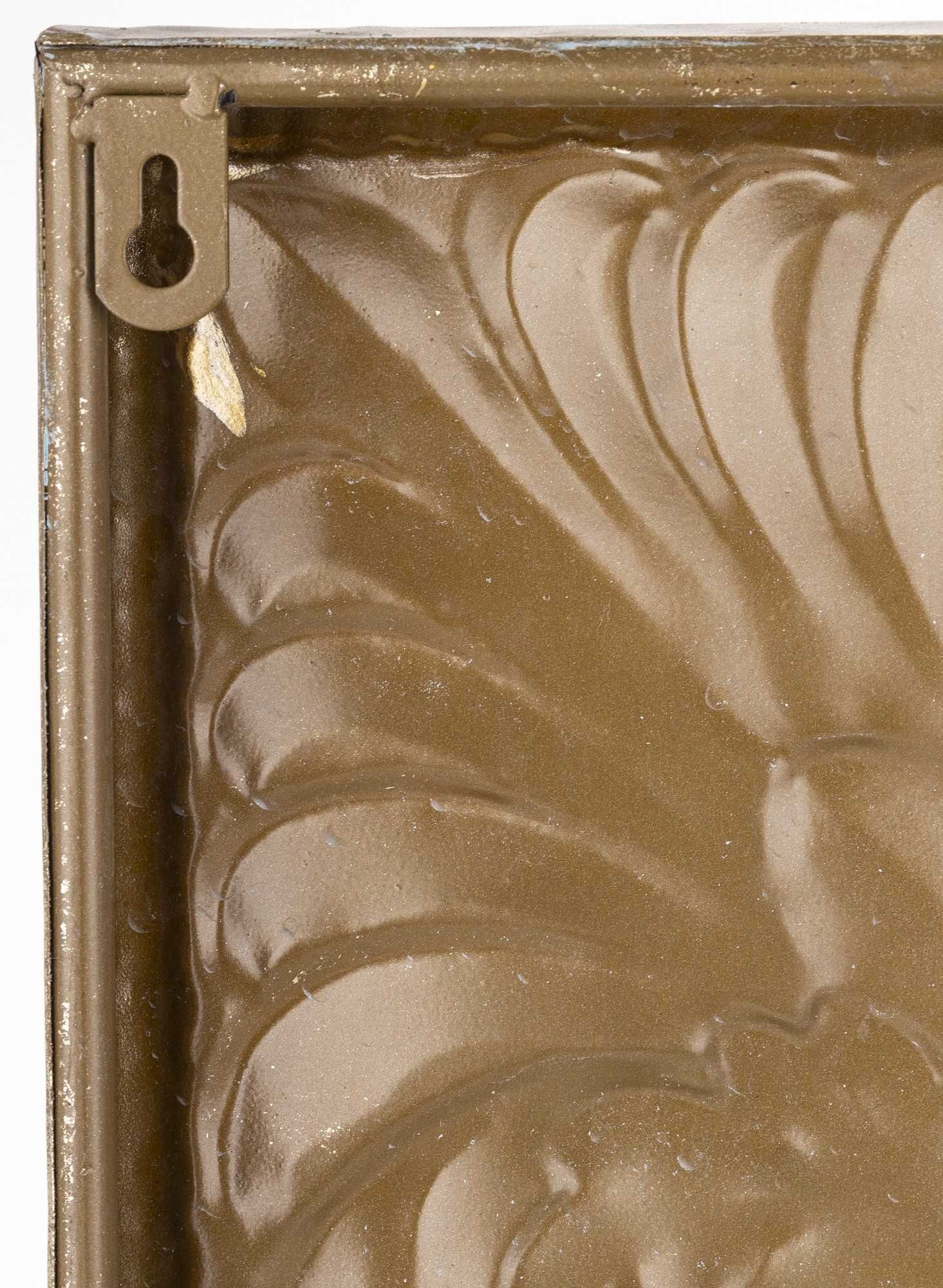 Metalowa Dekoracja Ścienna kwadratowy panel dekoracyjny z metalu176898