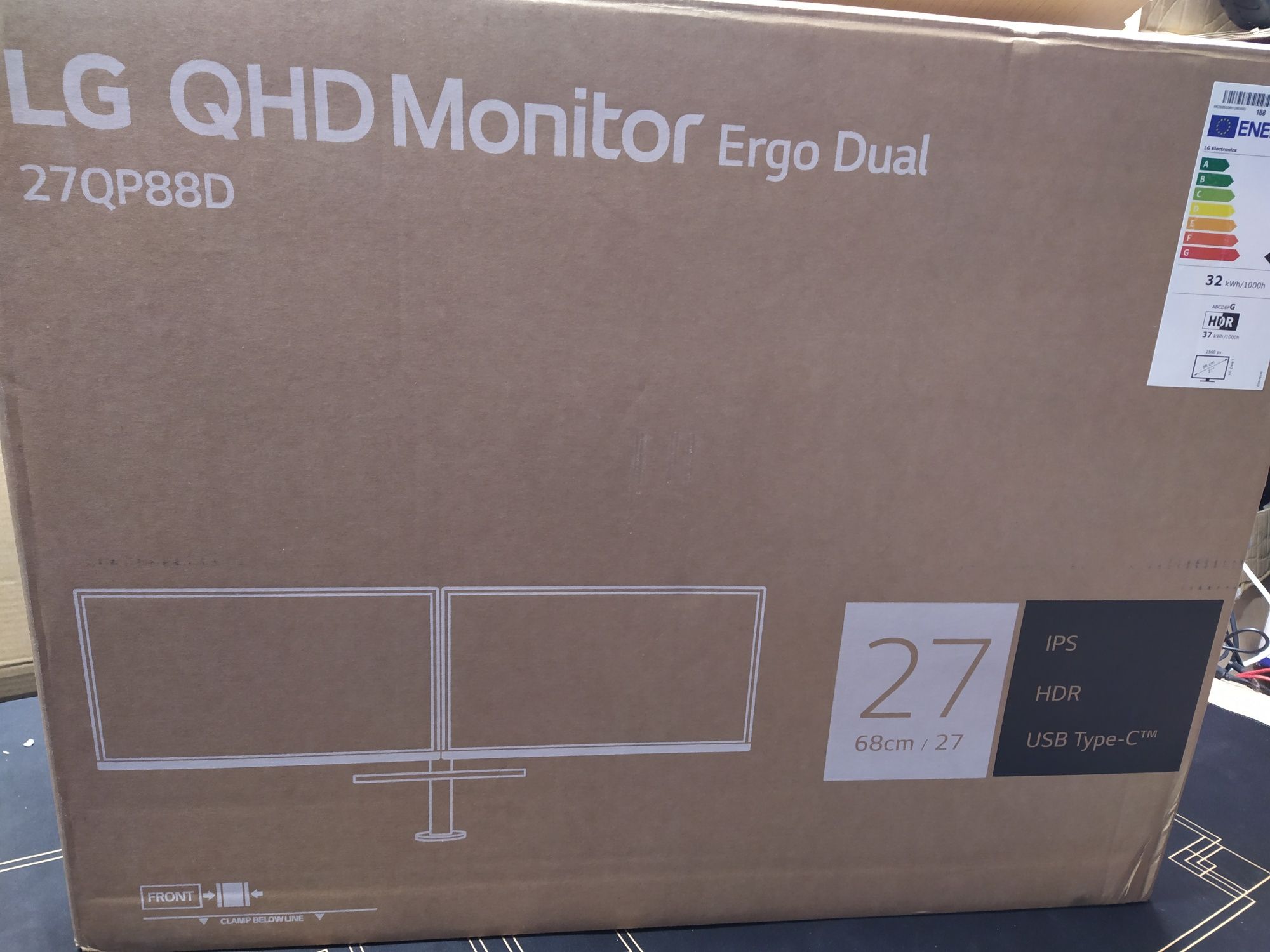 Monitor LG Ergo Dual 27QP88DP-BS 27" 2K IPS 75Hz 5ms Profesjonalny3