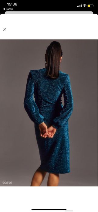 Вечірня сукня з люрексу