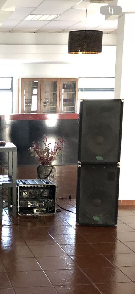 Pa completo 2 top + 2 garaves + amplificador 1200w