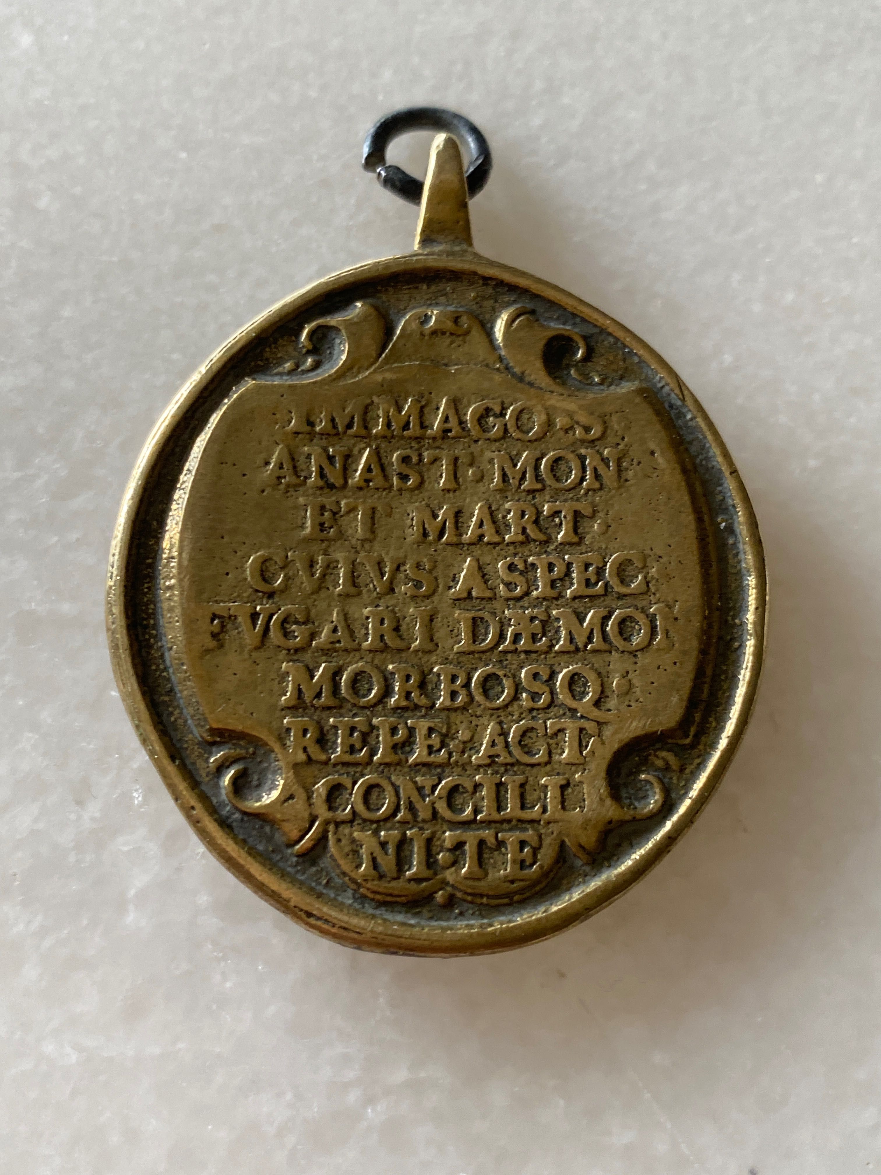Verónica Pingente Santo Anastácio Sagrado Religioso Pérsia Séc XVIII
