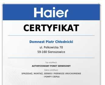 Haier monoblock, moduł ATW-A01, Pilot YR-E27 NOWE, faktura Vat
