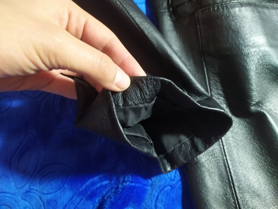 Мужской кожаный пиджак