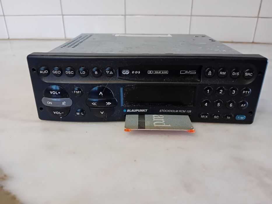 Autorádio Anos 90 Blaupunkt Stockholm RCM 128 ( Visor Avariado )