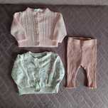 Sweter rozpinany niemowlęcy, legginsy Cocodrillo, rozmiar 62