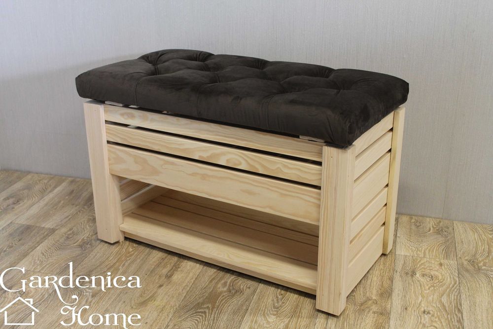 Szafka Modena ze schowkiem siedzisko pikowane półka na buty