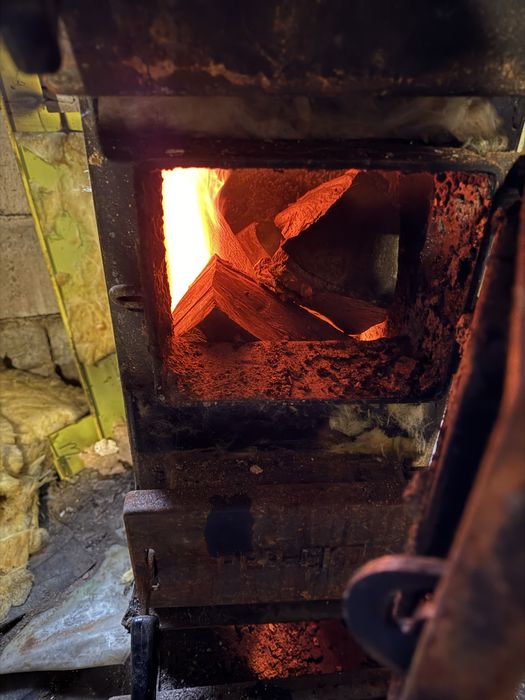 Piec koza kominek do garażu 9kw mocny sprawny drewno olej wegiel komin