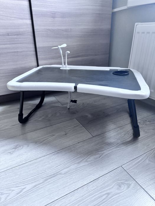 Stolik rozkladany nowy + wiatrak i lampka