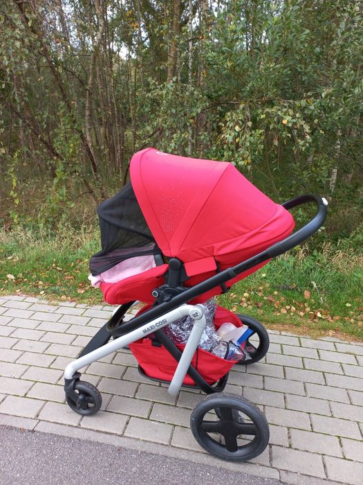 Wózek głęboko- spacerowy maxi-cosi, kolor czerwony