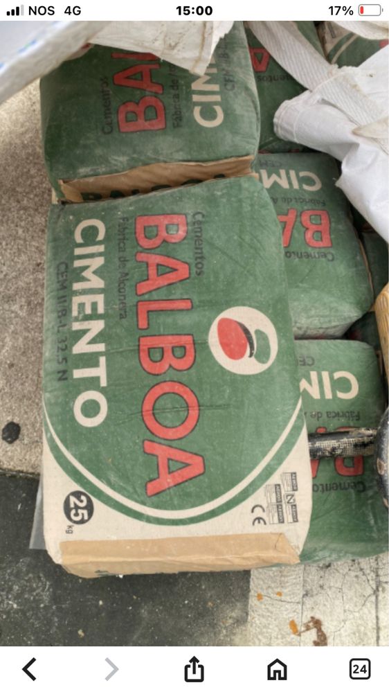 Sacos cimento balboa