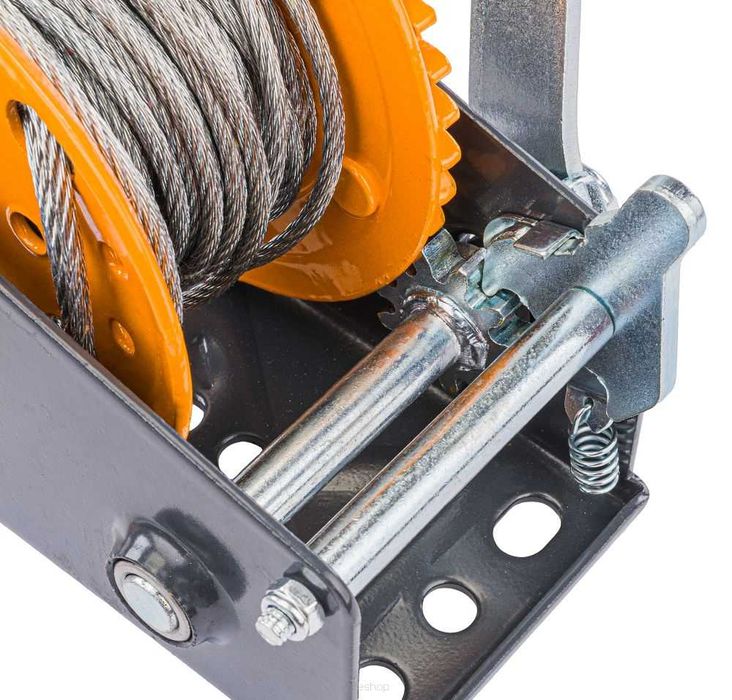 POWERMAT Linowa Wciągarka Wyciągarka Korbowa Ręczna 545kg 10m PM1267