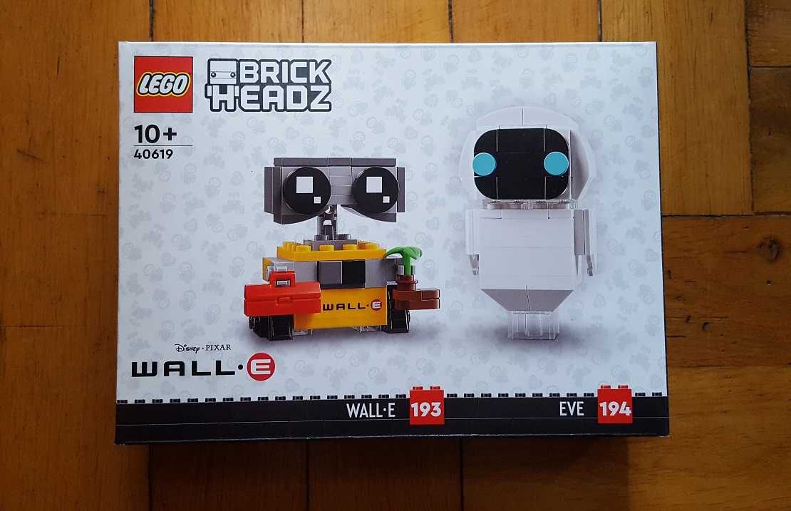 LEGO 40619 BrickHeadz - EWA i WALL-E NOWE Wrocław