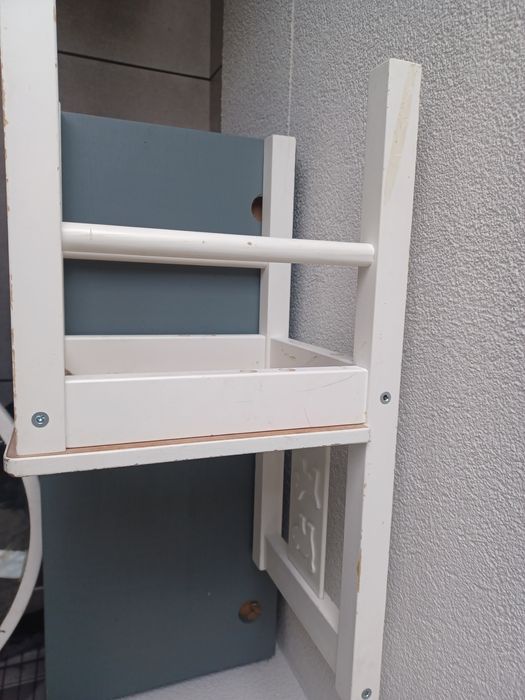 Krzesełko kritter drewniane dla dziecka +stolik biały