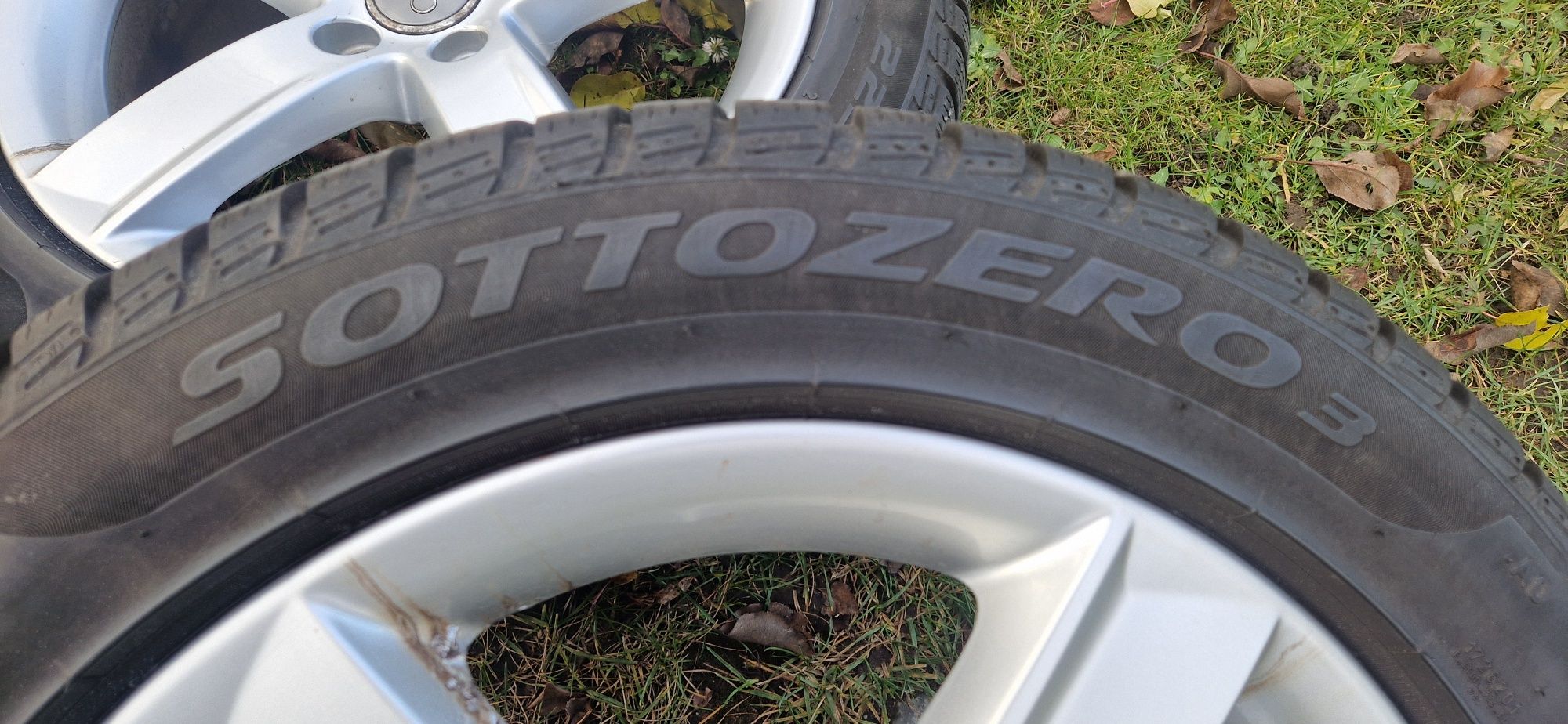 Oryginalne felgi Audi 17 5x112 Opony Pirelli Sottozero 225/50/17 zima
