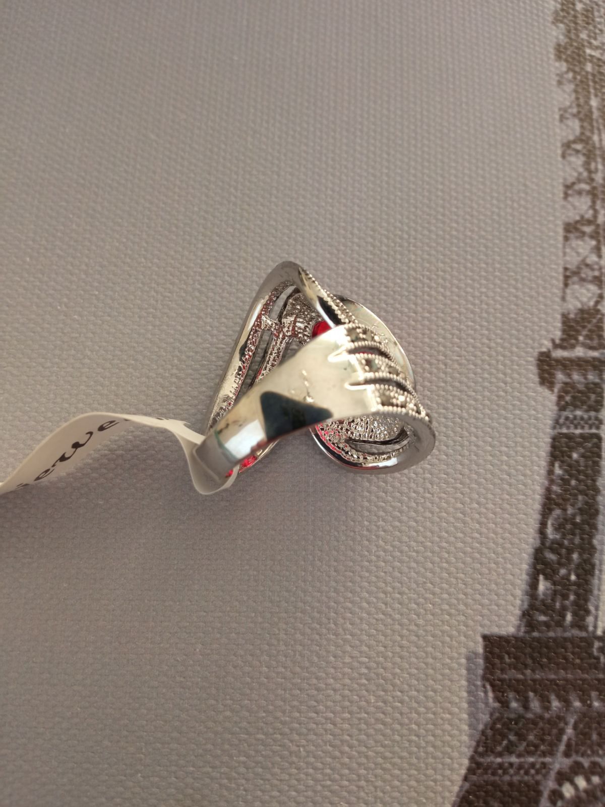 Женское винтажное кольцо с камнем, 16 размер
