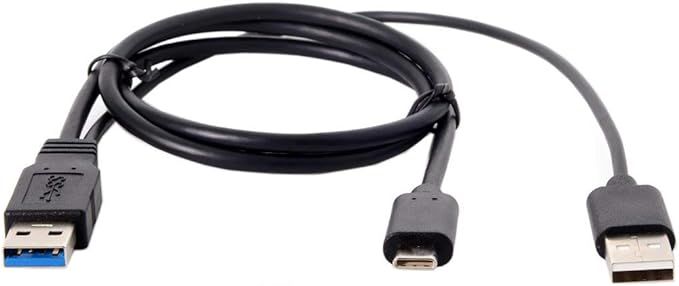 cablecc uc-125 podwójny kabel zasilania type-c usb-c