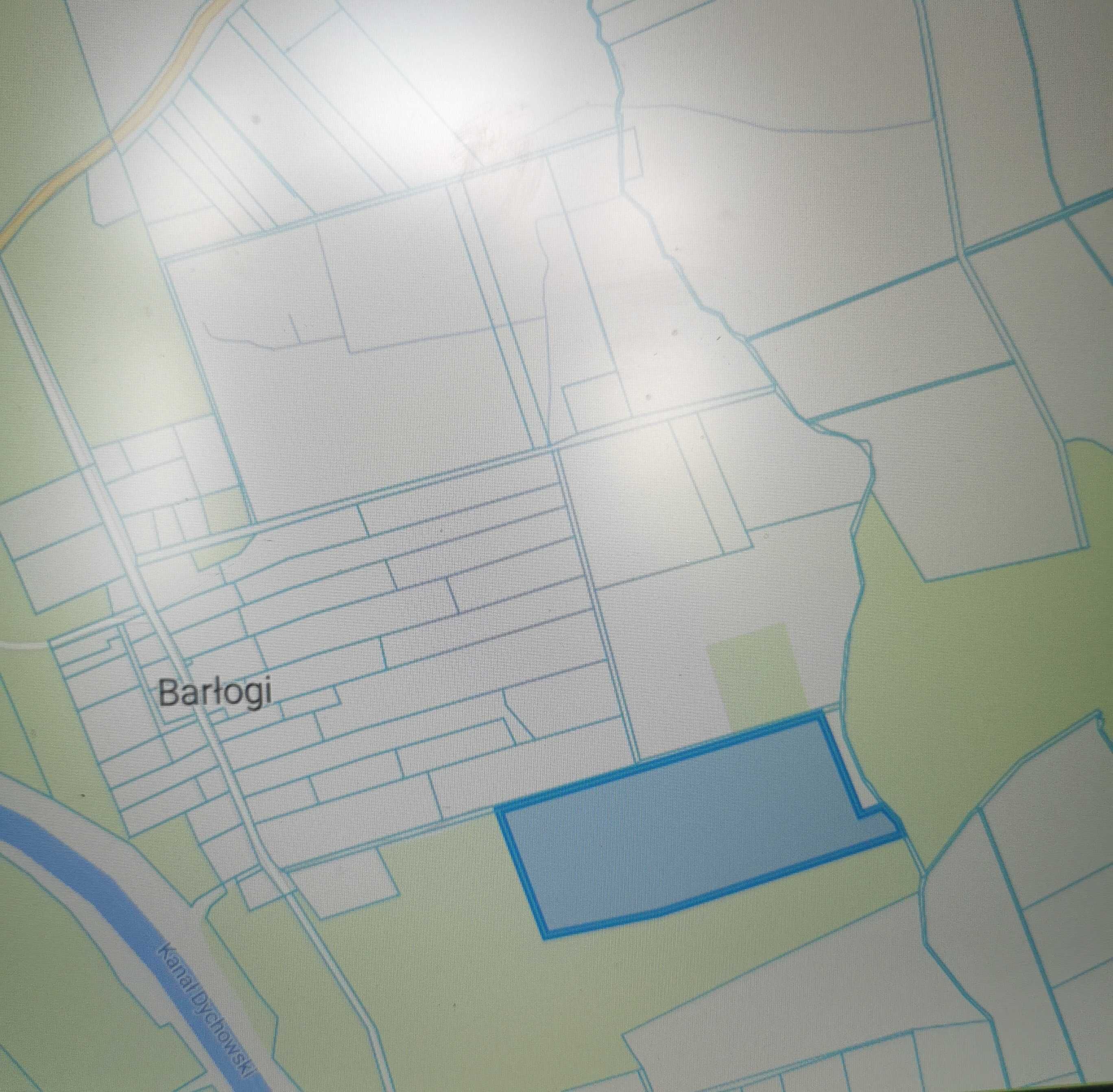 Działka rolna 5,5 ha, w otoczeniu lasu, gmina Bobrowice