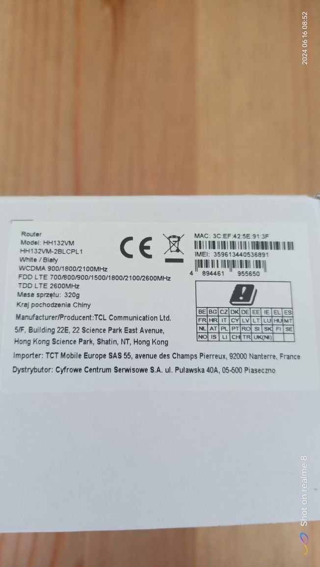 Router TCL HH132VM