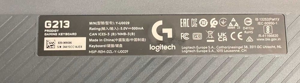 Jak nowa Klawiatura gamingowa Logitech G213 RGB przewodowa Prodigy USB