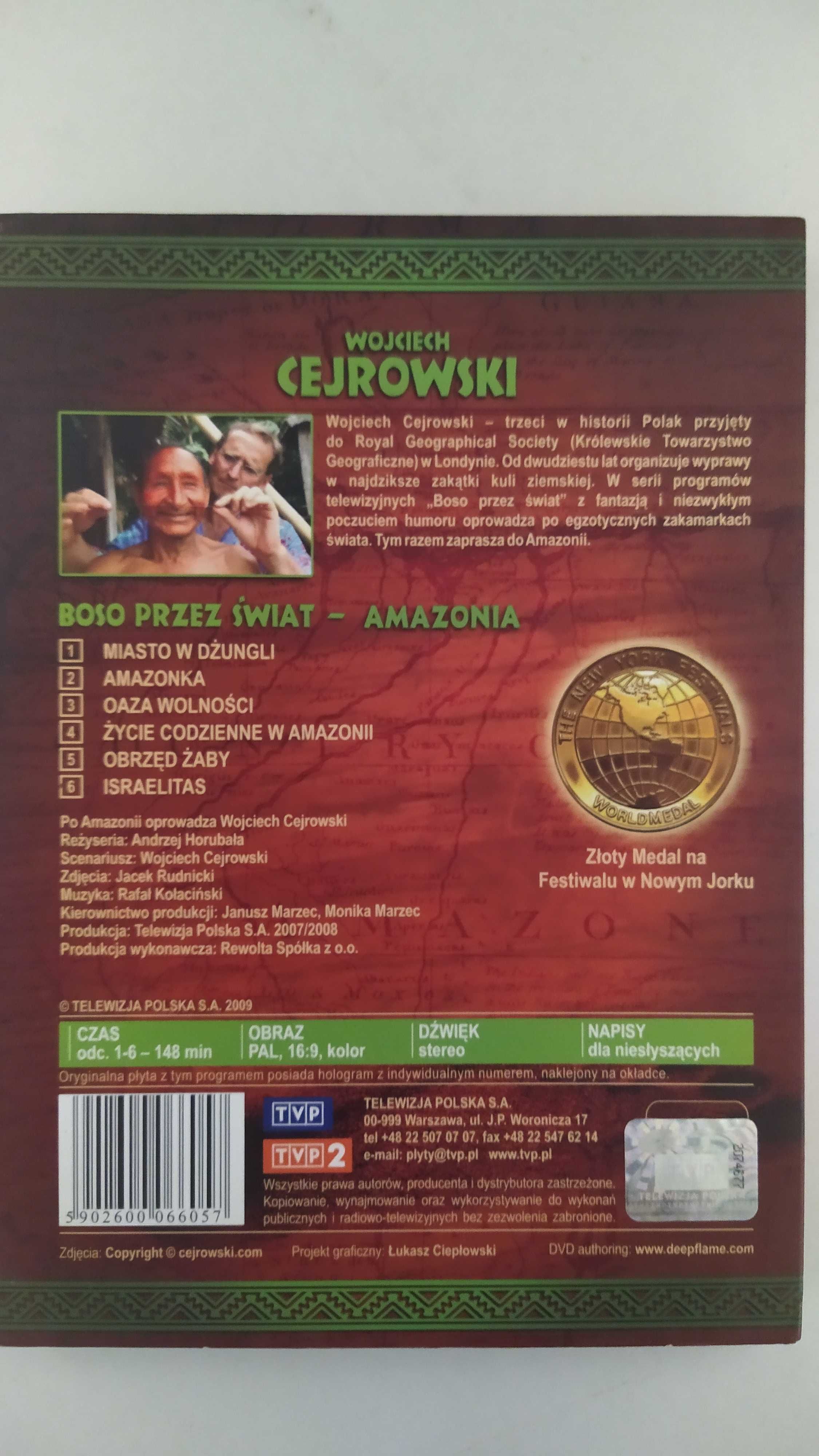 Wojciech Cejrowski Boso przez Świat Amazonia DVD