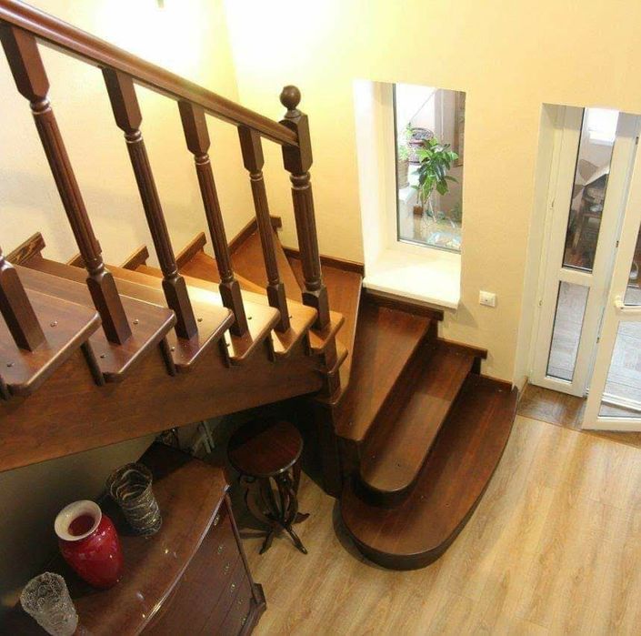 Сходи з дерева виготовлення та монтаж. Лесницы.