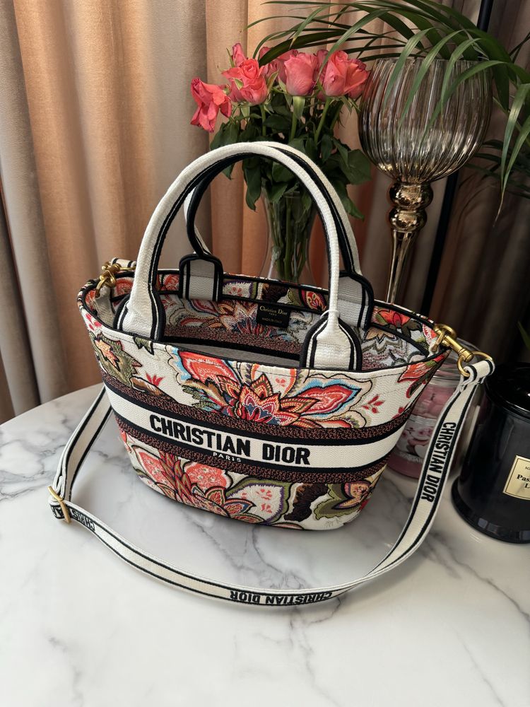 Torebka Dior Hat Basket Multicolor