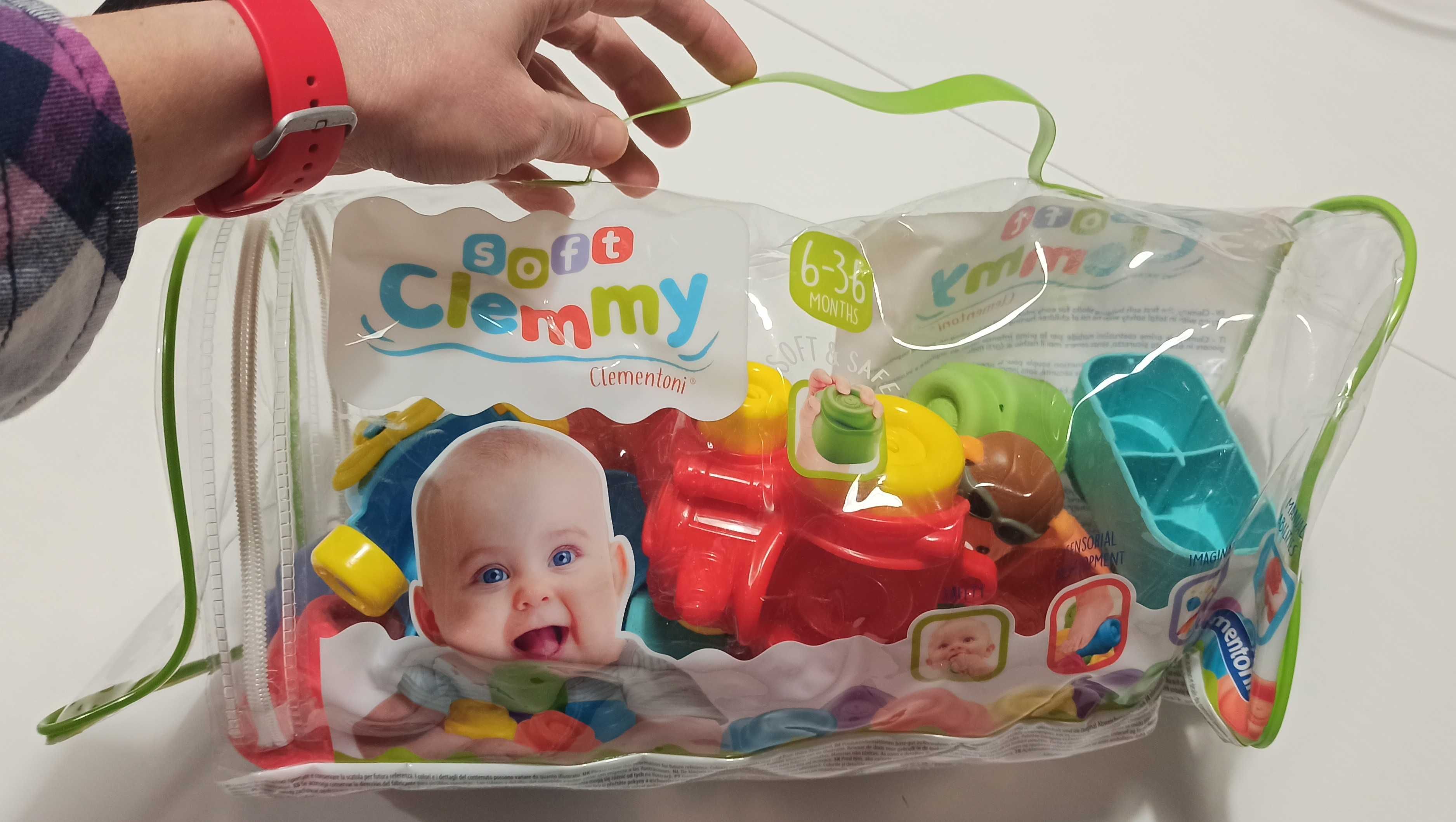 Klocki Soft Clemmy 6-36 m-cy firmy Clementoni pojazdy