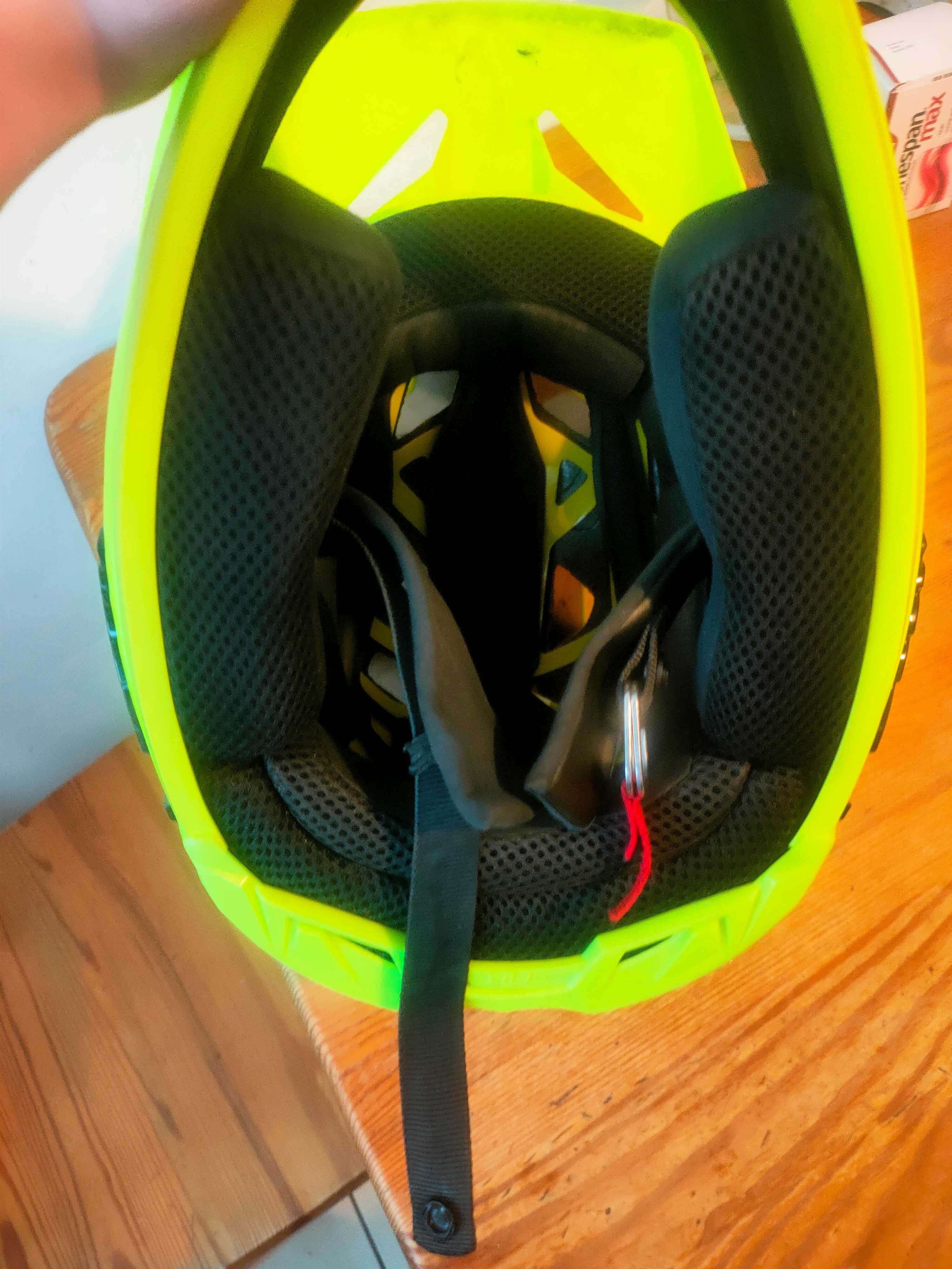 Kask Fox rampage yellow fluo